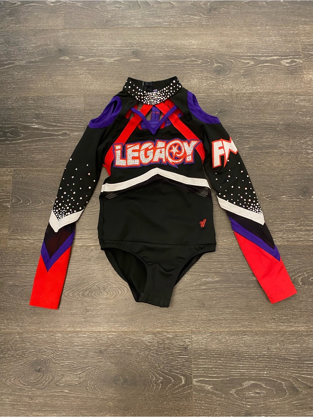 Allstar  Cheer uniform Leo  bodysuit with Rhinestone